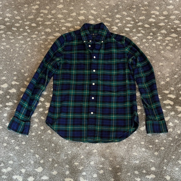 Polo Ralph Lauren Tops - Polo Ralph Lauren Green and Blue Plaid Women's Shirt